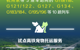 小貓小狗可以乘高鐵了！今起10趟列車可預約→縮略圖